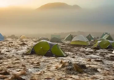 A group of hikers on the Kilimanjaro Umbwe route with JM Tours.