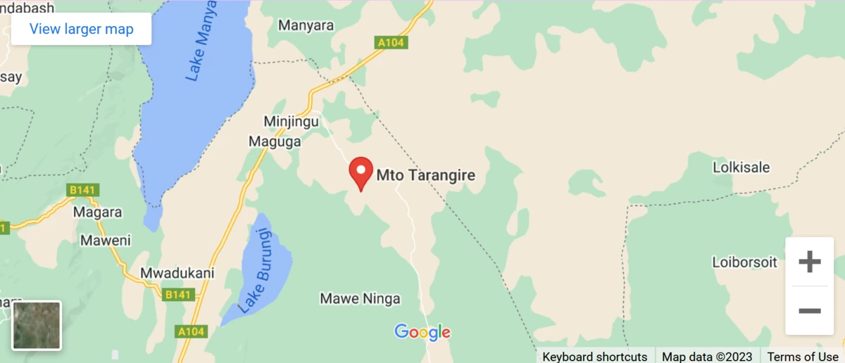 Explore Tarangire National Park with JM Tours - Map